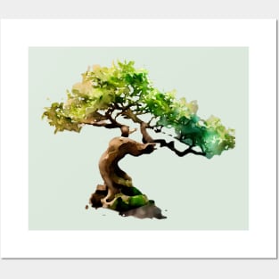 bonsai tree Posters and Art